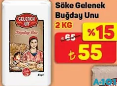 SÖKE GELENEK BUĞDAY UNU 2 KG SÖKE GELENEK BUĞDAY UNU 2 KG